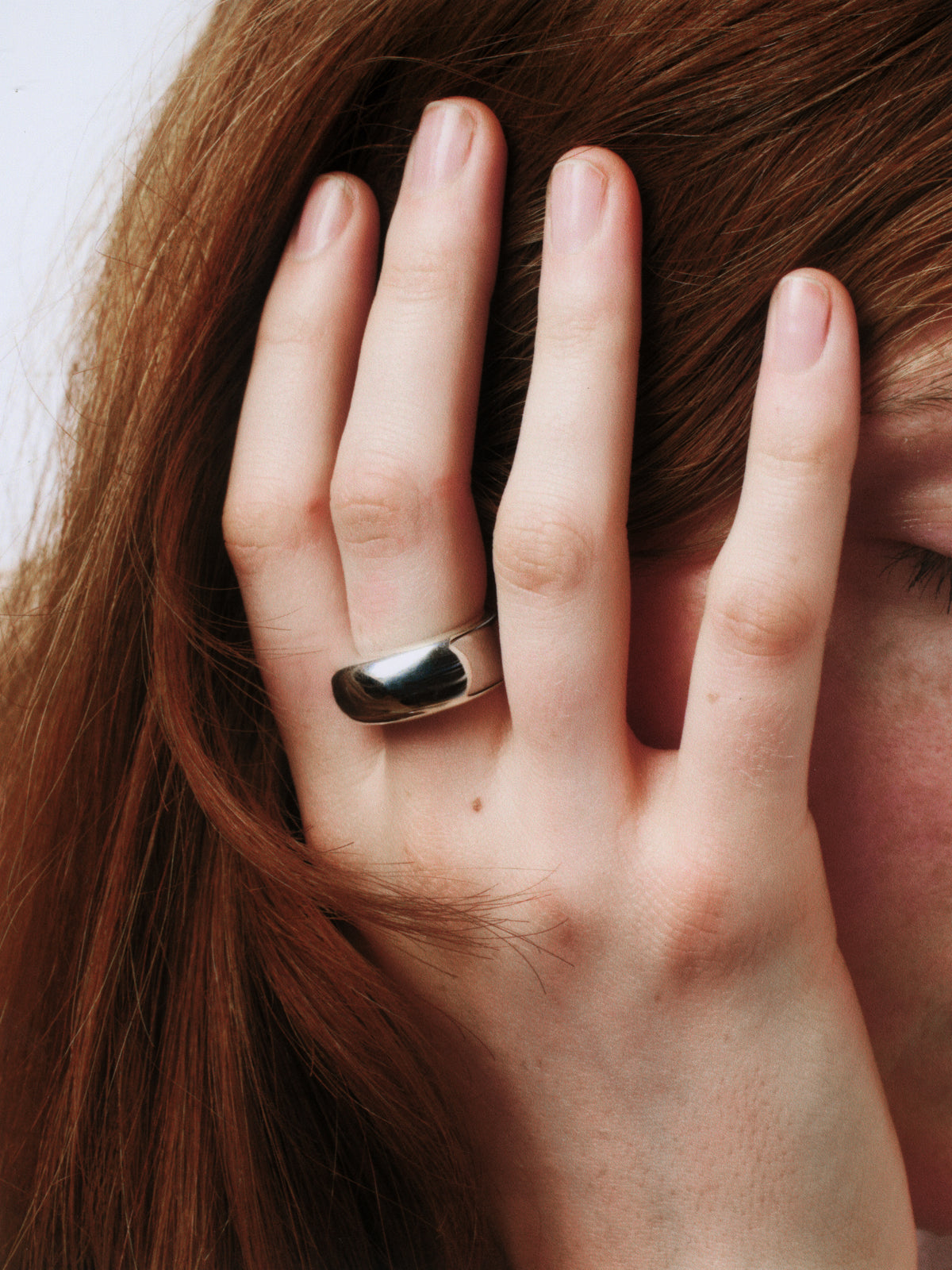Silver Oura Ring Cover