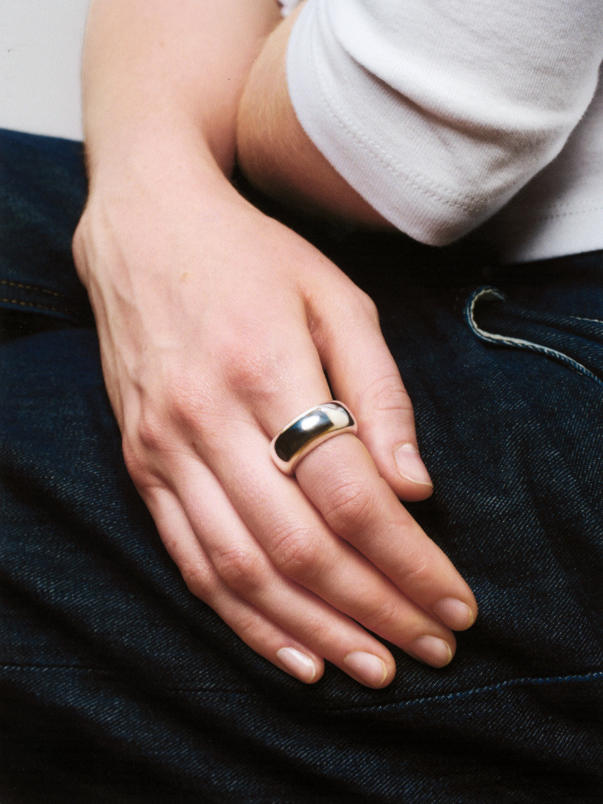 Silver Oura Ring Cover
